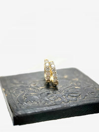 14k Gold .50ct Diamond Hoop Earrings