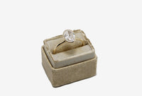 14K Gold Oval Cut Lab Diamond Ring - 1.30ct