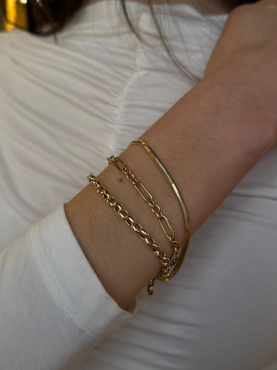 14k Yellow Gold Snake Chain Bracelet