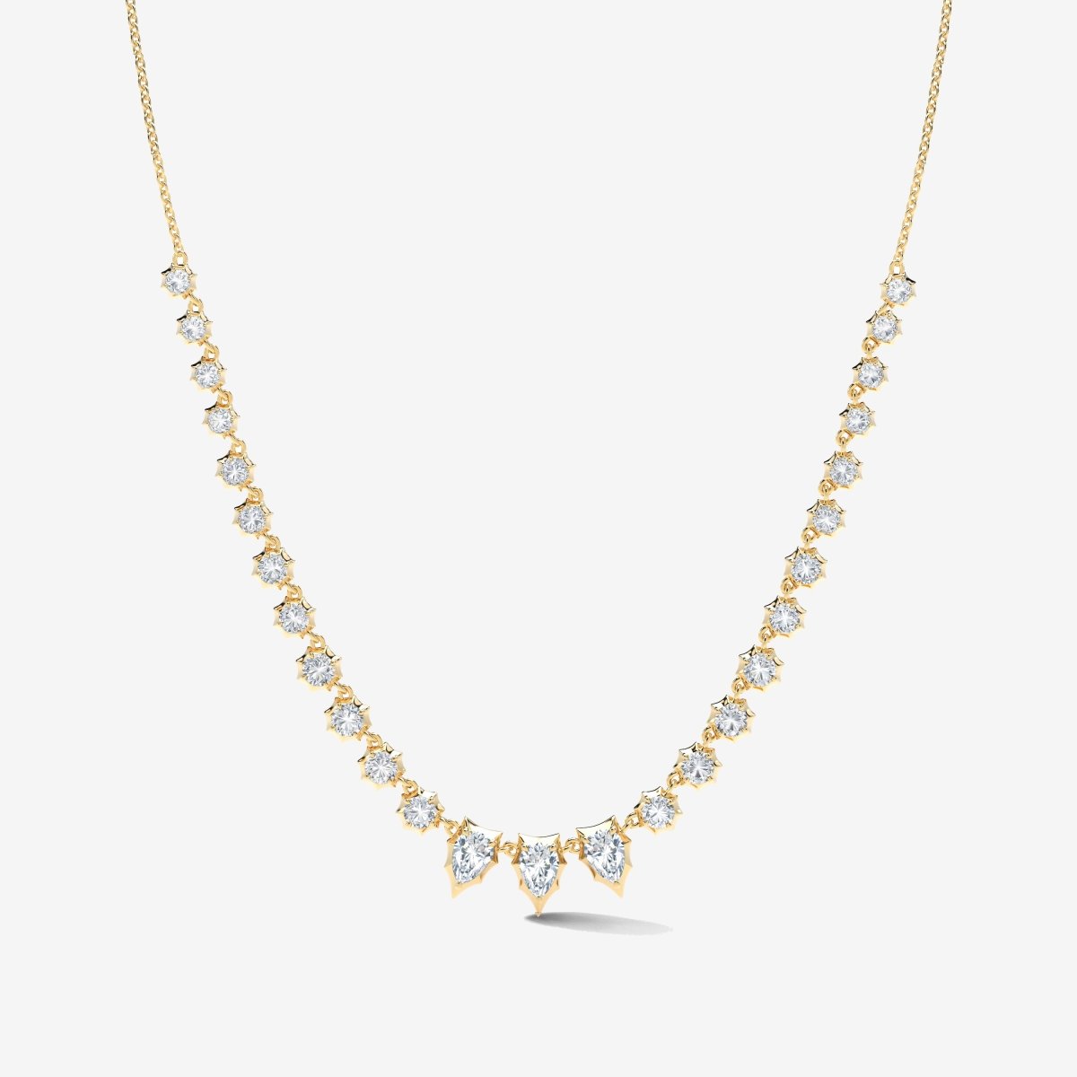 18k Gold Envoy Diamond Riviera Necklace