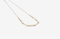 18k Gold Hybrid Paperclip Link Chain Necklace