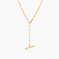 Lariat Paperclip Chain Necklace