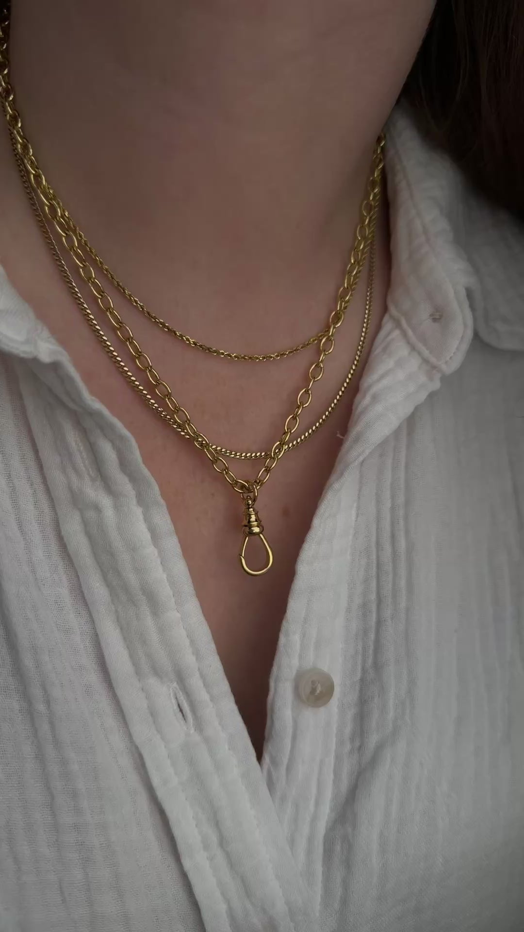 14k Gold Curb Chain Necklace