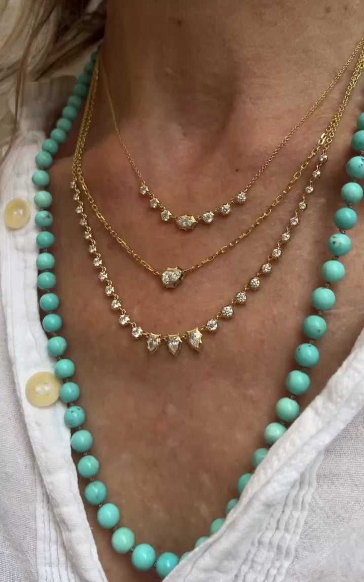 18k Gold Envoy Diamond Riviera Necklace