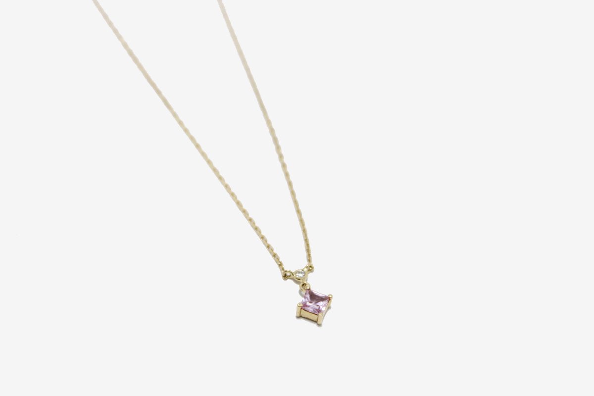 Yi Collection Pink Sapphire & Diamond Whispers Necklace